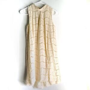 Art Class Cream Lace Dress Lined